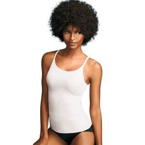 #1107 Maidenform Flexees Long Length Shaping Cool Comfort Camisole in White
